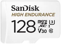 Карта памяти SanDisk microSDXC Class 10 UHS-I U3 V30 High Endurance Video Monitoring Card (SDSQQNR-128G-GN6IA)