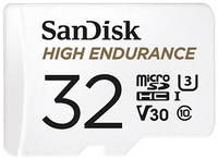 Карта памяти SanDisk microSDHC Class 10 UHS-I U3 V30 High Endurance Video Monitoring Card (SDSQQNR-032G-GN6IA)