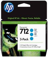 Картридж для струйного принтера HP 712 голубой, оригинал (3ED77A)
