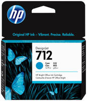 Картридж для струйного принтера HP 712 голубой, оригинал (3ED67A)