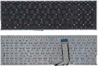 Клавиатура для ноутбука Asus X756 черная без рамки (горизонтальный Enter)