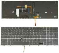 OEM Клавиатура для ноутбука HP ZBook Fury 15 G7 черная с подсветкой (088900)
