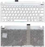 Клавиатура для ноутбука Asus Eee PC 1015 белая с рамкой