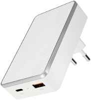 Сетевое зарядное устройство VLP Dual Wall Charger (USB, USB Type-C), белый (WC20-01-WH) белый 20Вт