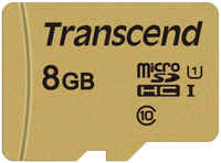 Карта памяти Transcend Micro SDHC 8Гб 500S (TS8GUSD500S) 500S TS8GUSD500S
