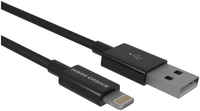 Дата-кабель More choice K42i Smart USB 2.4A для Lightning 8-pin ТРЕ 1м Black (K42i Black)