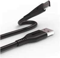 Кабель USB WIIIX CB-107-MU (1.0)-B USB-MicroUSB, оплетка: пластик с тиснением, черный CB-107-MU(1.0)-B