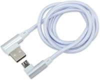 Дата-Кабель Arnezi USB - Micro USB угловой, белый A0605030