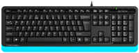 Проводная клавиатура A4Tech Fstyler FKS10 Black / Blue