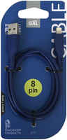 Кабель GAL 2777 USB A - 8 pin 2А GAL синий 1 м синий 2777 USB A - 8 pin 2А , L=1m, GAL синий