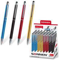 Ручка стилус Sonnen для смартфонов планшетов синяя серебристые детали 30г
