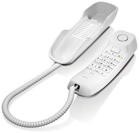 Проводной телефон Gigaset DA210 RUS, белый 966005755