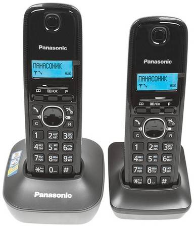 Радиотелефон Panasonic KX-TG1612RUH, серый 966064079