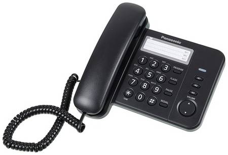 Проводной телефон Panasonic KX-TS2352RUB, черный 966149984