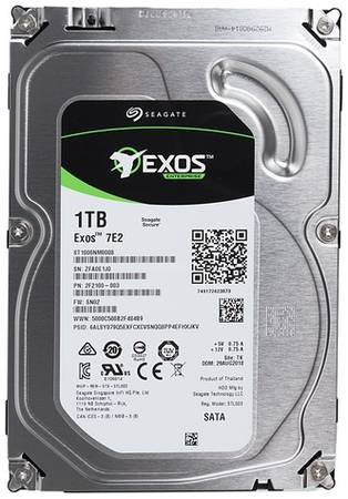 Жесткий диск Seagate Exos ST1000NM0008, 1ТБ, HDD, SATA III, 3.5″ 966215883