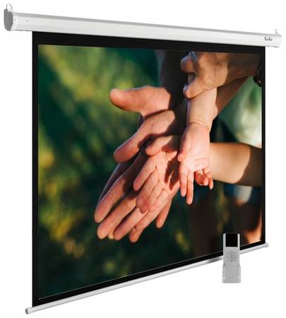 Экран Cactus MotoExpert CS-PSME-280x280-WT, 280х280 см, 1:1, настенно-потолочный