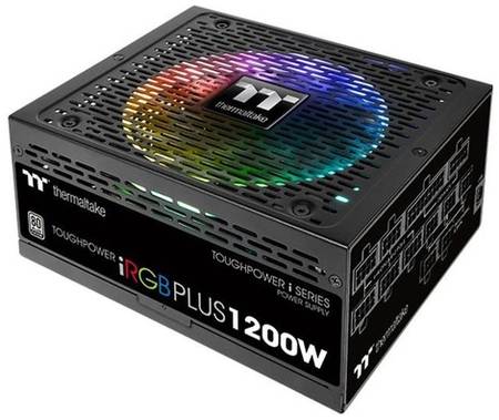 Блок питания Thermaltake Toughpower iRGB Plus (DIGITAL), 1200Вт, 140мм, черный, retail [ps-tpi-1200f2fdpe-1] 966256991