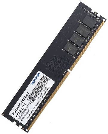 Оперативная память Patriot PSD44G240081 DDR4 - 1x 4ГБ 2400МГц, DIMM, Ret