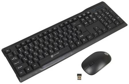 Комплект (клавиатура+мышь) Oklick 230M, USB, беспроводной