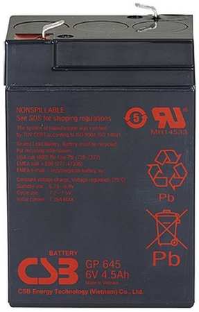 Аккумуляторная батарея для ИБП CSB GP645 6В, 4.5Ач 966286790