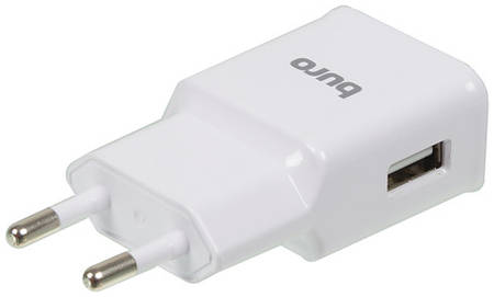 Сетевое зарядное устройство Buro TJ-248W, USB-A, 15Вт, 2.4A, белый 966293296