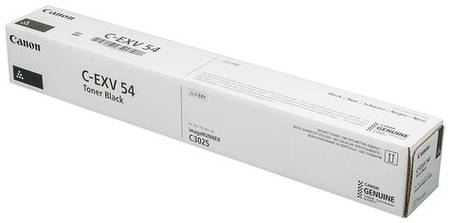 Тонер Canon C-EXV54BK, для C3025i, черный, туба 966295576
