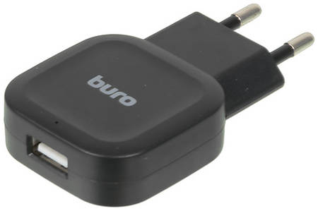 Сетевое зарядное устройство Buro TJ-277B, USB, 12Вт, 2.4A, черный 966299091