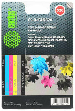Картридж Cactus CS-R-CAN520, многоцветный / CS-R-CAN520