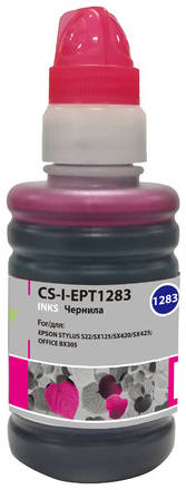 Чернила Cactus CS-I-EPT1283, для Epson, 100мл, пурпурный 966321067