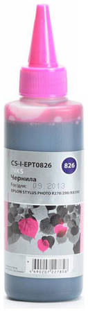Чернила Cactus CS-I-EPT0826, для Epson, 100мл, пурпурный
