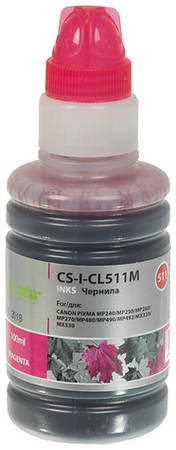Чернила Cactus CS-I-CL511M, для Canon, 100мл, пурпурный