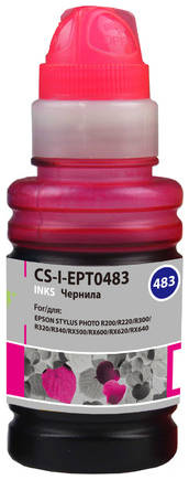 Чернила Cactus CS-I-EPT0483, для Epson, 100мл, пурпурный