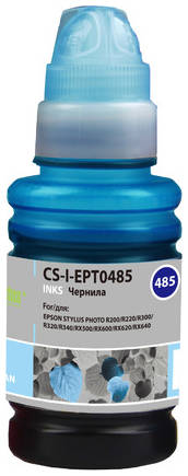 Чернила Cactus CS-I-EPT0485, для Epson, 100мл, голубой 966321154
