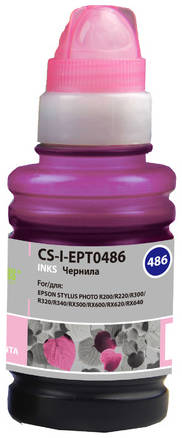 Чернила Cactus CS-I-EPT0486, для Epson, 100мл, пурпурный 966321158