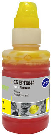Чернила Cactus CS-EPT6644 T6644, для Epson, 100мл, желтый 966349402