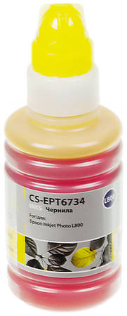 Чернила Cactus CS-EPT6734 T6734, для Epson, 100мл, желтый 966349403