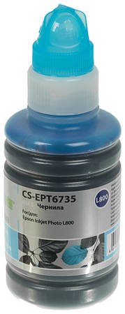 Чернила Cactus CS-EPT6735 T6735, для Epson, 100мл, голубой 966349405