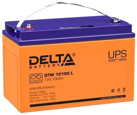 Аккумуляторная батарея для ИБП Delta DTM 12100 L 12В, 100Ач