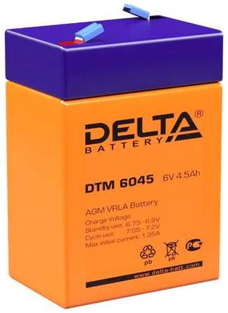 Аккумуляторная батарея для ИБП Delta DTM 6045 6В, 4.5Ач