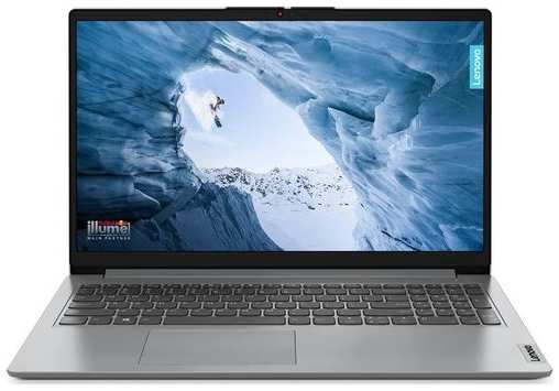 Ноутбук Lenovo IdeaPad 1 15IAU7 15.6″, 2023, TN, Intel Core i5 1235U 1.3ГГц, 10-ядерный, 8ГБ DDR4, 512ГБ SSD, Intel Iris Xe graphics, без операционной системы, серый [82qd00beue_ru] 9666410201