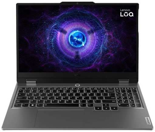 Ноутбук игровой Lenovo Loq 15IRX9 83DV0070PS, 15.6″, 2023, IPS, Intel Core i7 13650HX 2.6ГГц, 14-ядерный, 16ГБ DDR5, 512ГБ SSD, NVIDIA GeForce RTX 4060 для ноутбуков - 8 ГБ, Free DOS