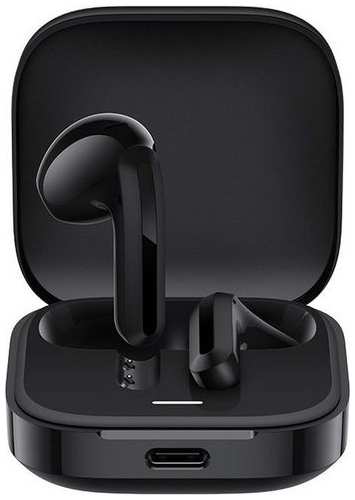 Наушники Xiaomi Buds 6 Active M2344E1, Bluetooth, вкладыши, черный [bhr8396gl] 9666411607