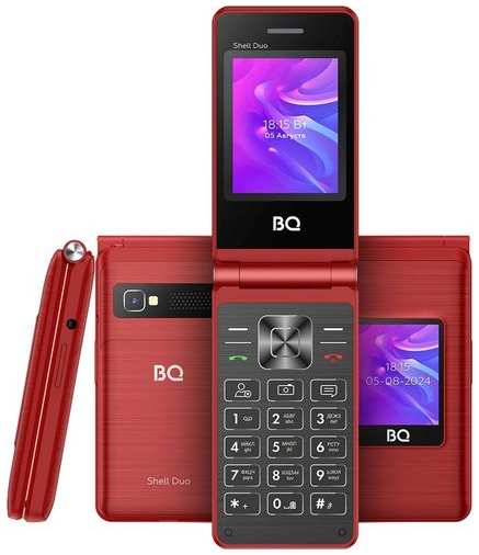 Сотовый телефон BQ Shell Duo 2412, красный 9666413440