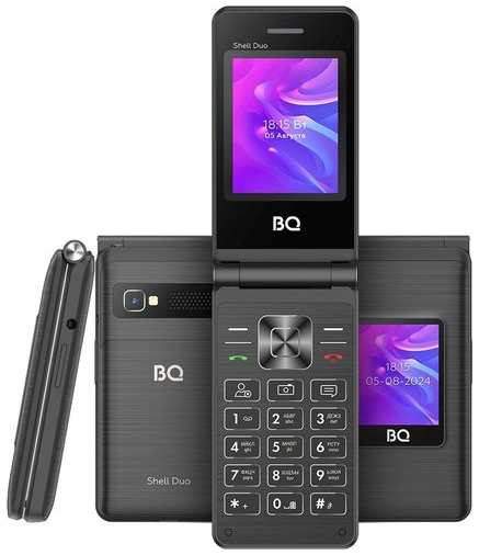 Сотовый телефон BQ Shell Duo 2412, черный 9666413442