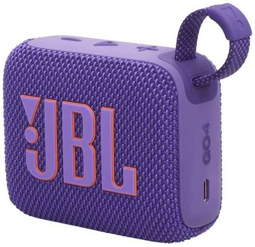 Колонка портативная JBL Go 4, 4.2Вт, [jblgo4pur]