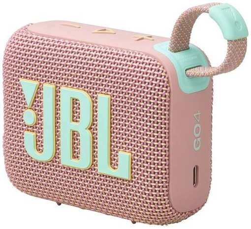 Колонка портативная JBL Go 4, 4.2Вт, розовый [jblgo4pink] 9666413697