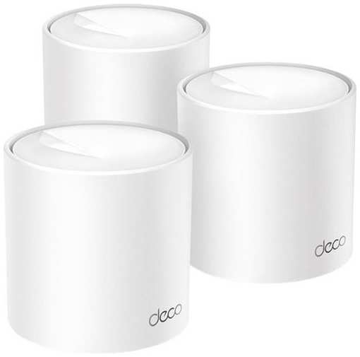 Бесшовный Mesh роутер TP-LINK Deco X1500, AX1500, белый, 3 шт. в комплекте [deco x1500(3-pack)] 9666413865