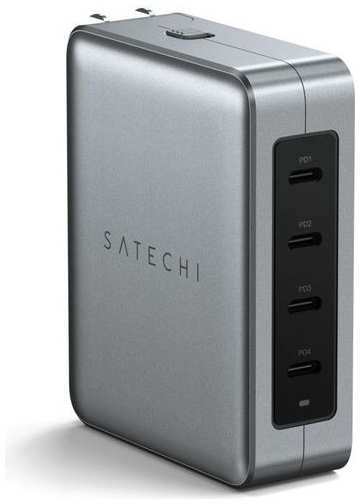 Сетевое зарядное устройство SATECHI 145W USB-C 4-Port GaN Travel Chargerr, 4xUSB type-C, 145Вт, 2A, [st-w145gtm]