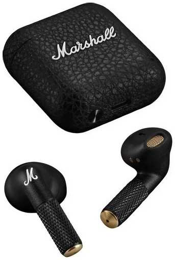 Наушники MARSHALL Minor IV, Bluetooth, вкладыши, черный/золотистый 9666420281