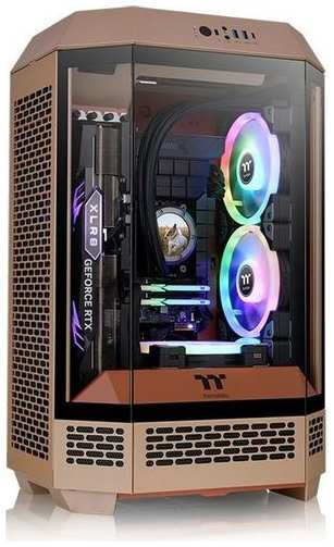 Корпус miniITX Thermaltake The Tower 300, Micro-Tower, без БП, коричневый [ca-1y4-00sgwn-00] 9666427294